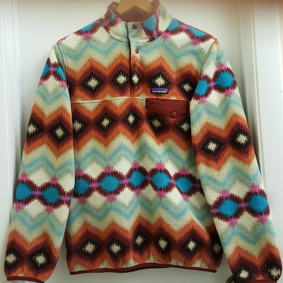 😍RARE cutest Patagonia synchilla fleece pullover - Picture 2 of 6